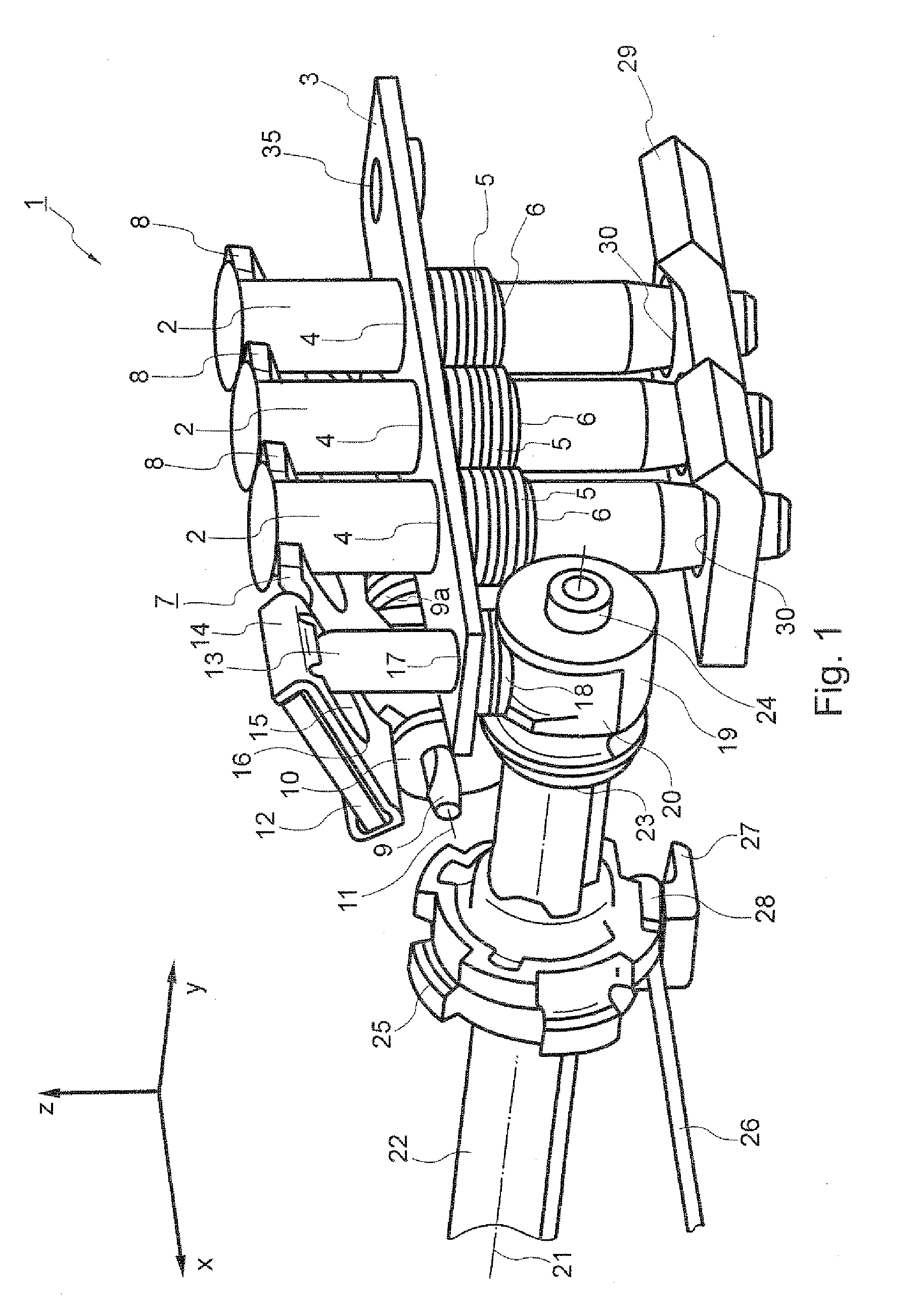 Locking Device for a Rail Adjustment System