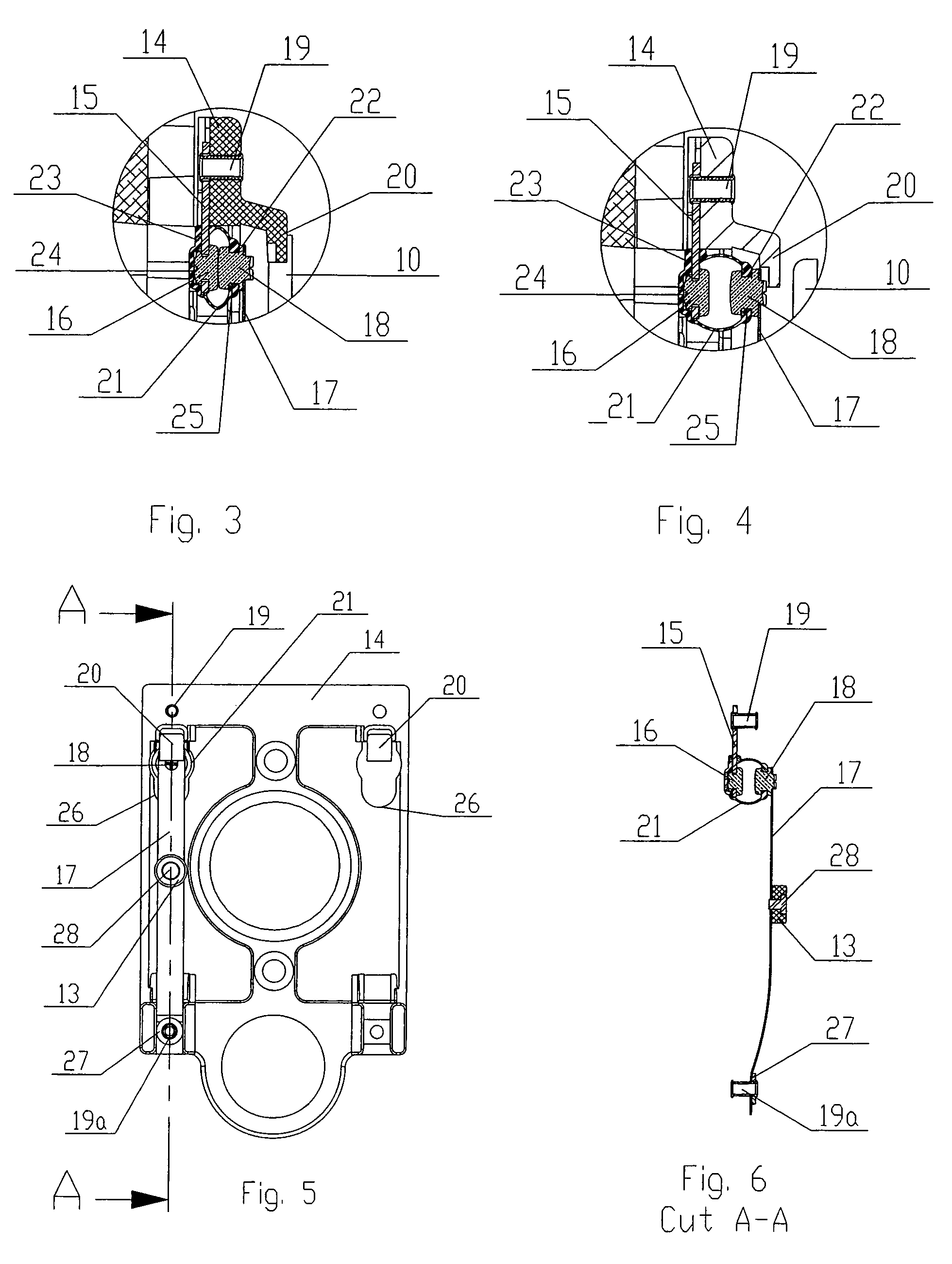 Encased starting switch contact assembly protected against dust and small particles for a single-phase rotating electric machine and a method of assembling said switch