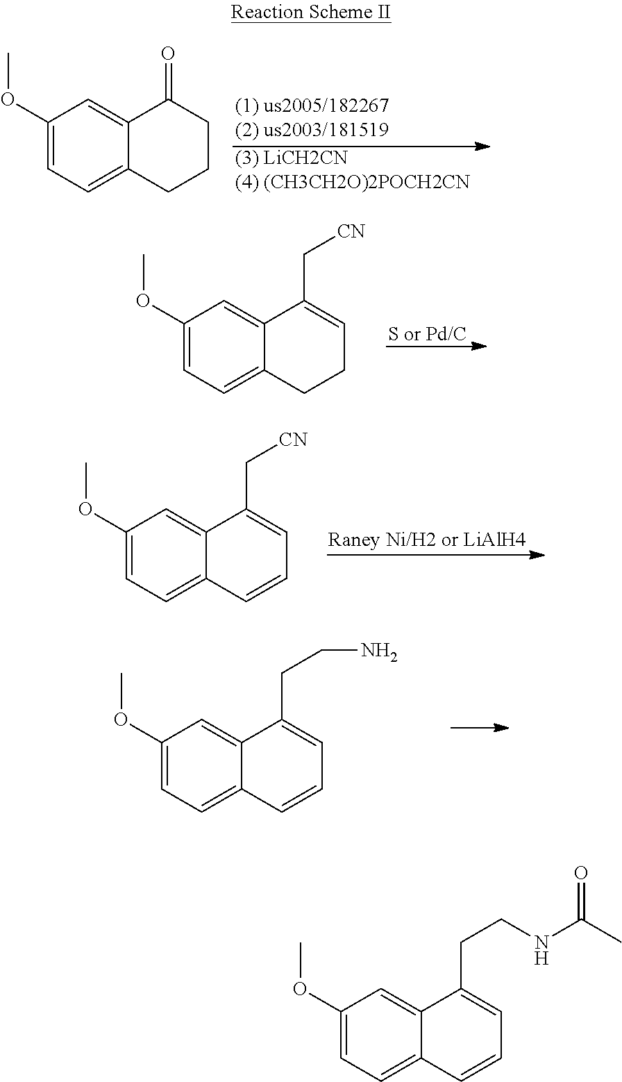 Process for the manufacture of agomelatine and its intermediate