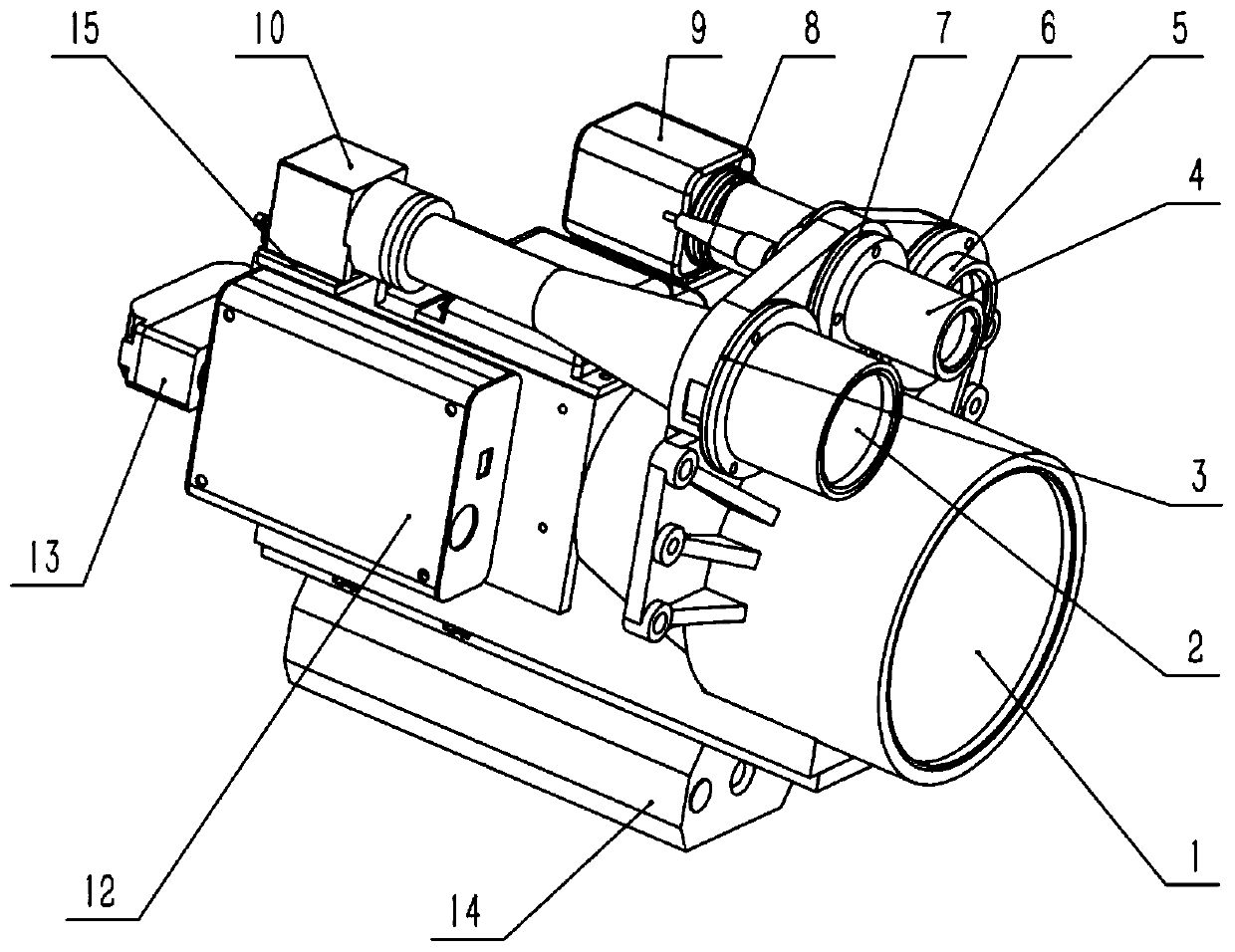 Vehicle-mounted compact laser communication integrated optical base station