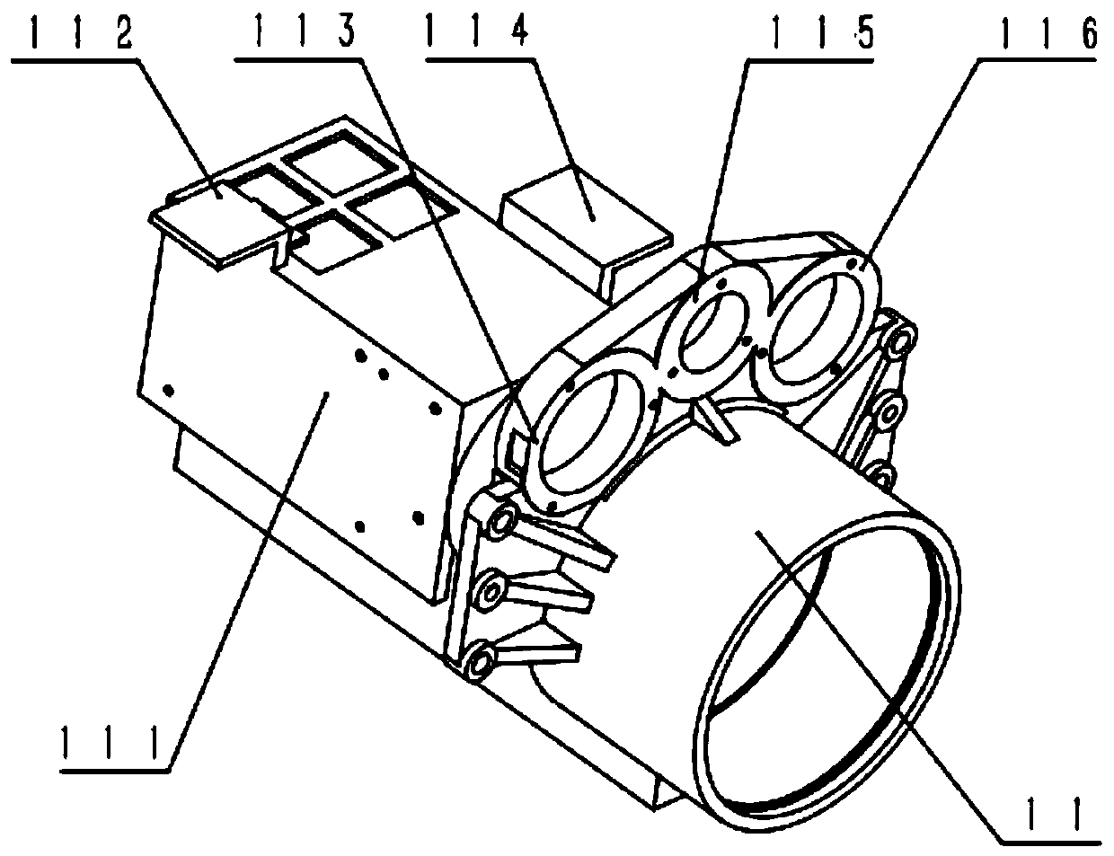 Vehicle-mounted compact laser communication integrated optical base station