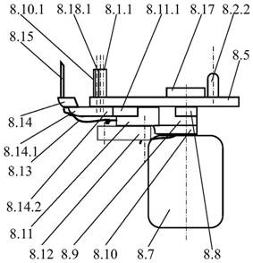 Hinge Structure of Feeding Belt Mechanism of Hemming Device for Plate-Shaped Workpiece