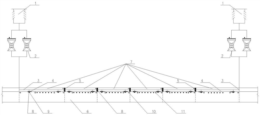 Long tunnel fire smoke exhaust control system