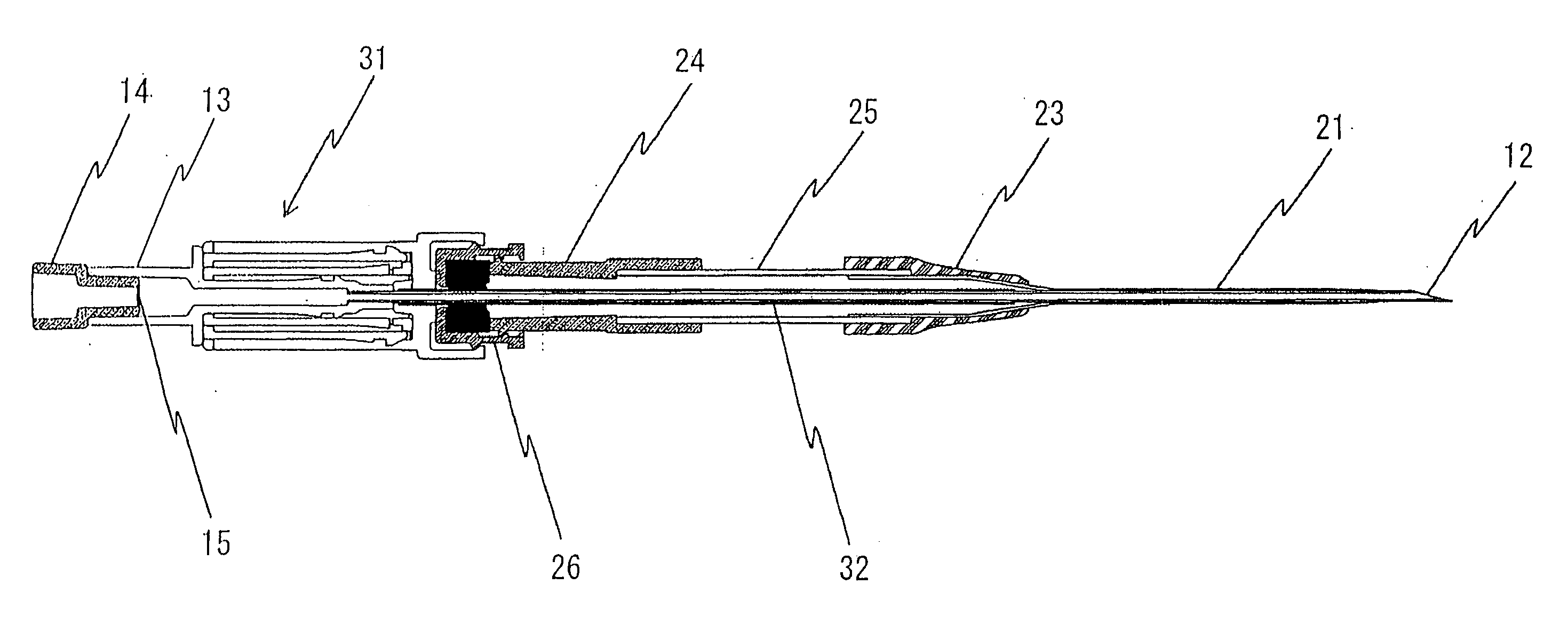 Safety indwelling needle