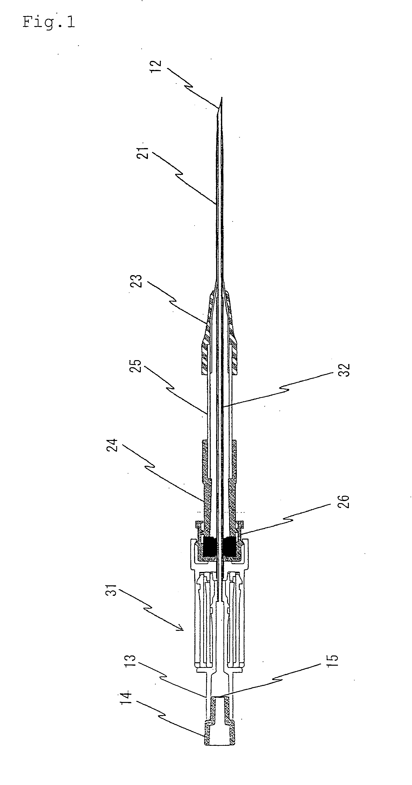 Safety indwelling needle