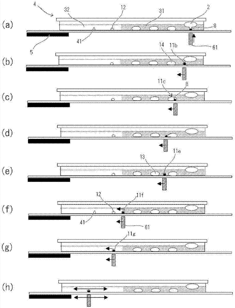 Device and method for manipulating droplets using gel-state medium
