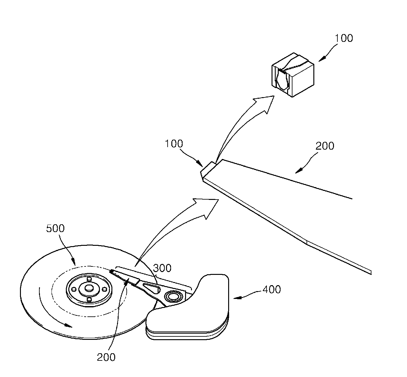 Electric field read/write head, method of manufacturing the electric field read/write head, and information storage device including the electric field read/write head
