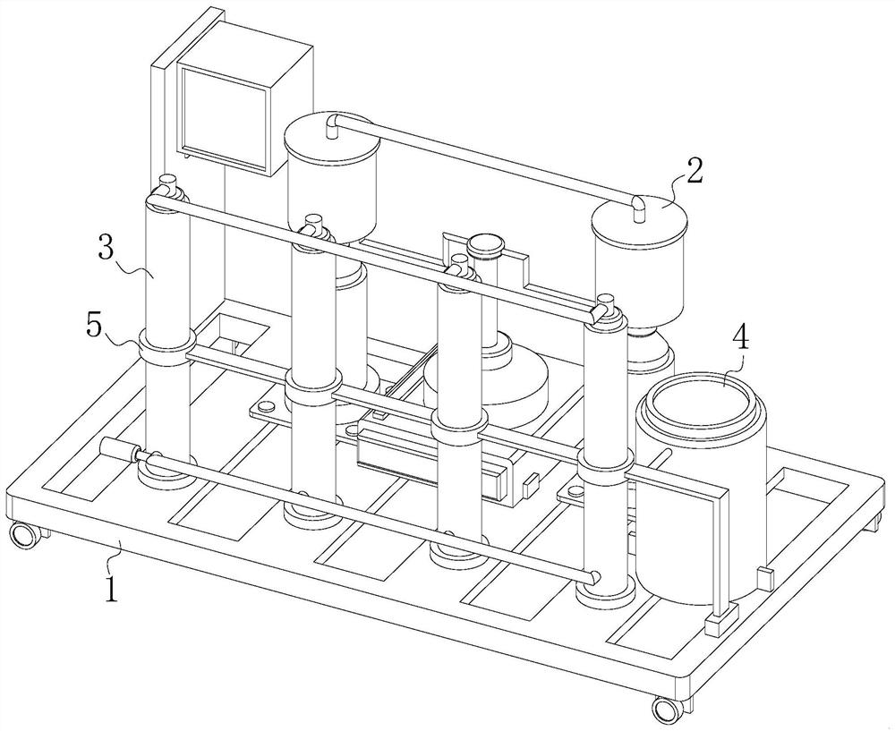 Sewage treatment device based on the combination of membrane concentration and heterogeneous catalyst