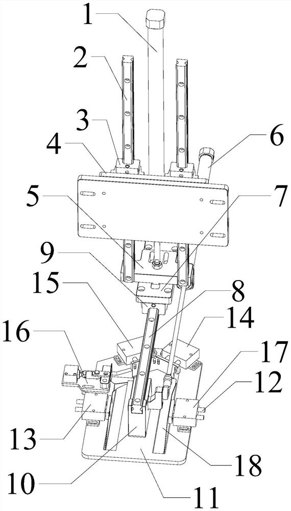 Folding and setting device of sleeve placket machine