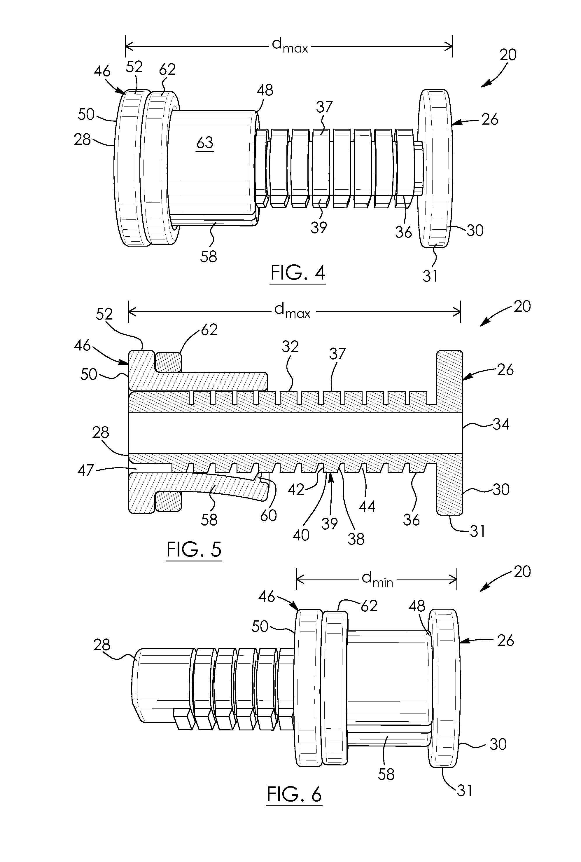Variable-length, adjustable spacer