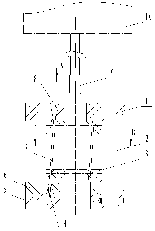 Skew stacked rotor press-fitting fixture