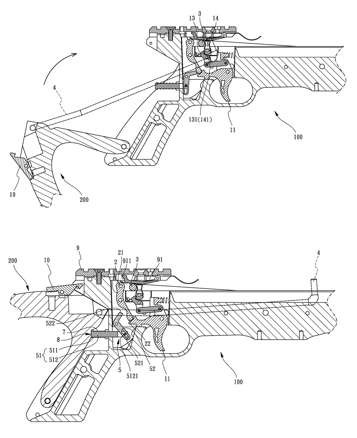 Secondary safety device for crossbows