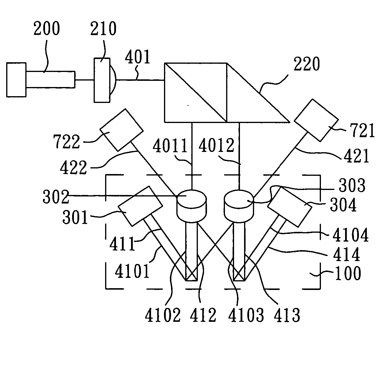 Apparatus for measuring two-dimensional displacement