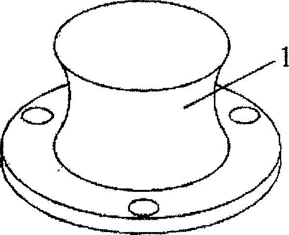 Upper and lower prefastening parallel connection structure six-dimensional force sensor