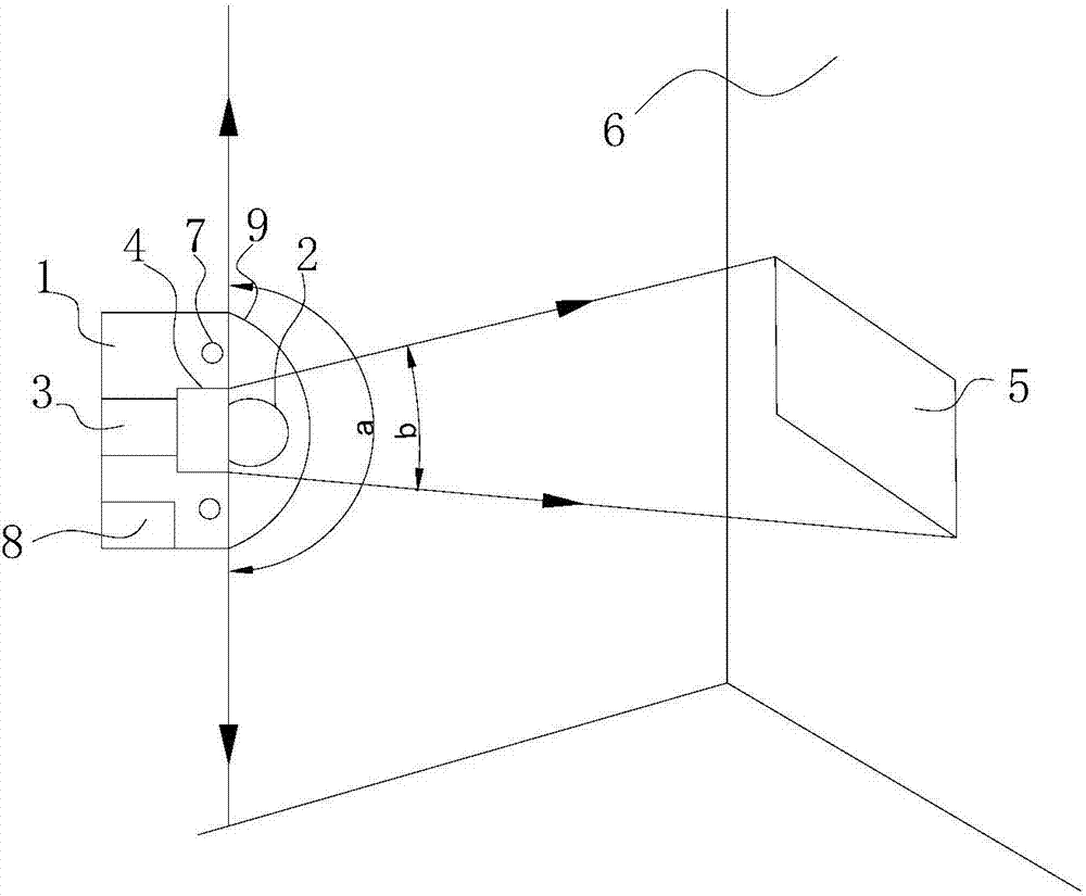 A projection and lighting device