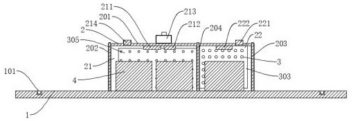 Stacking and maintenance device for cement board production and using method thereof