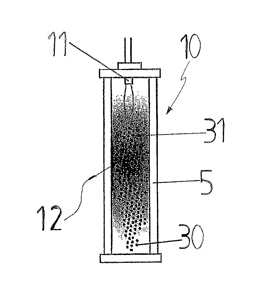 Apparatus and method for charging nanoparticles