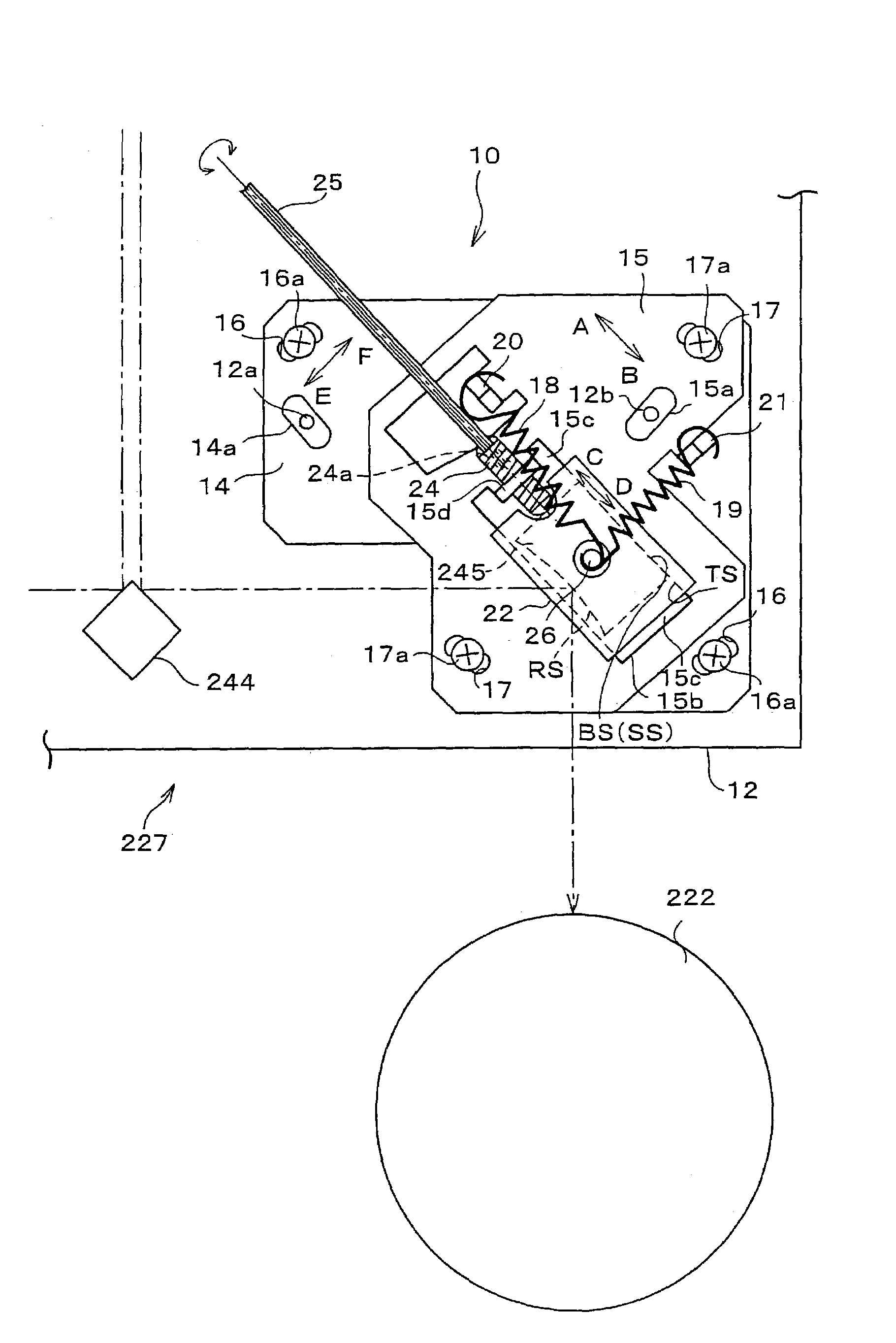 Optical scanning arrangement and image forming device with the arrangement