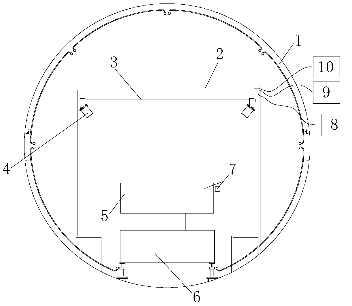 Large-scale spacecraft structure deformation measurement test system in vacuum and low temperature environment