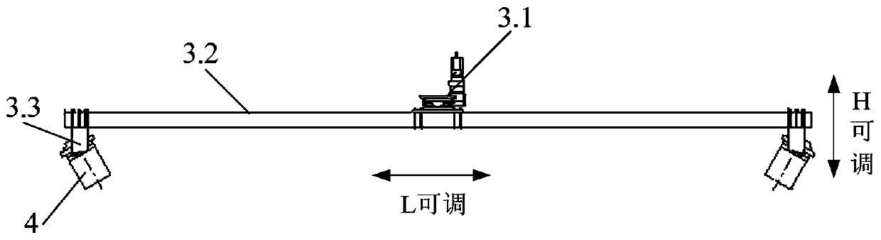 Large-scale spacecraft structure deformation measurement test system in vacuum and low temperature environment