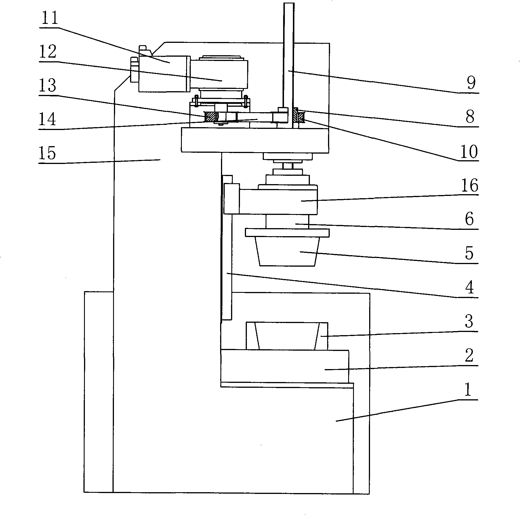 Die quenching machine tool for numerical control force measurement