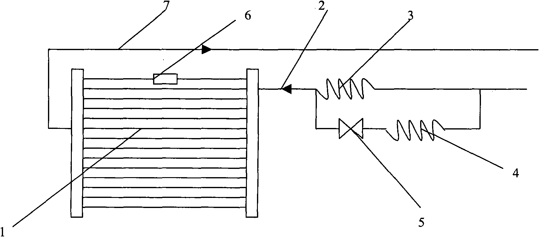 Parallel flow evaporator and anti-freezing method thereof