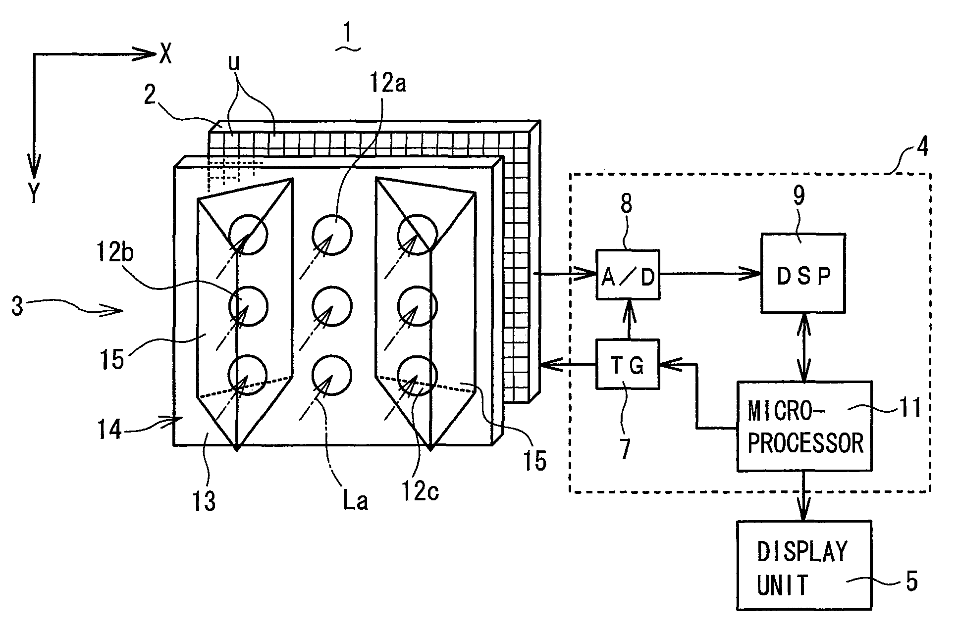 Motion detection imaging device