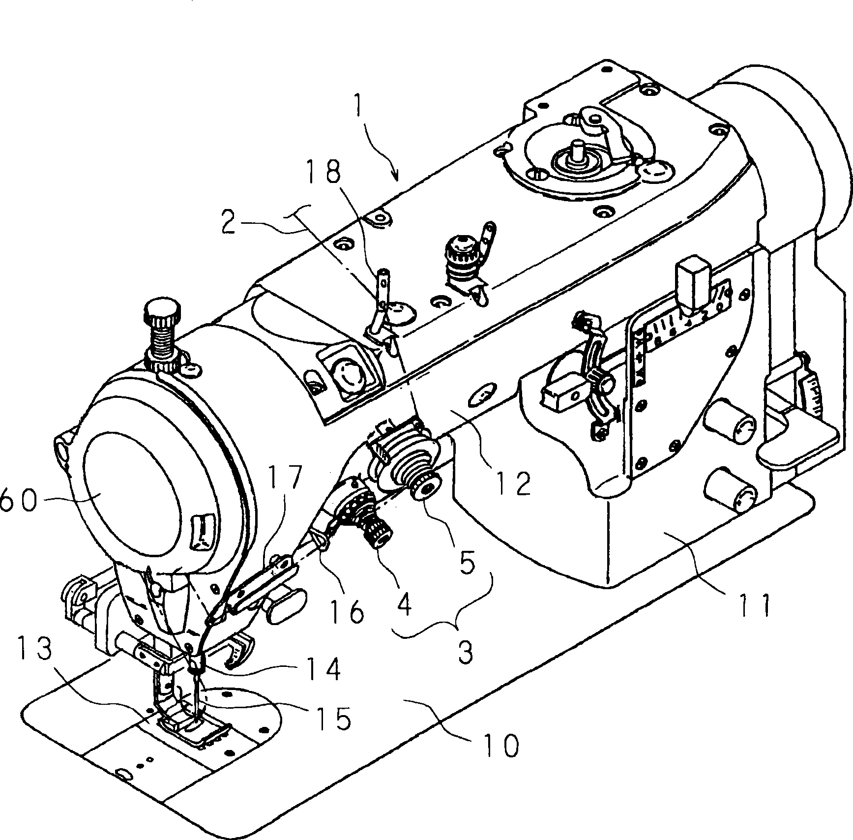 Thread adjusting device of sewing machine