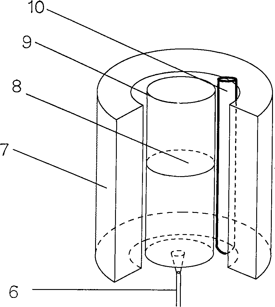 Apparatus for preparing macromolecule nano-fibre and spinning method thereof