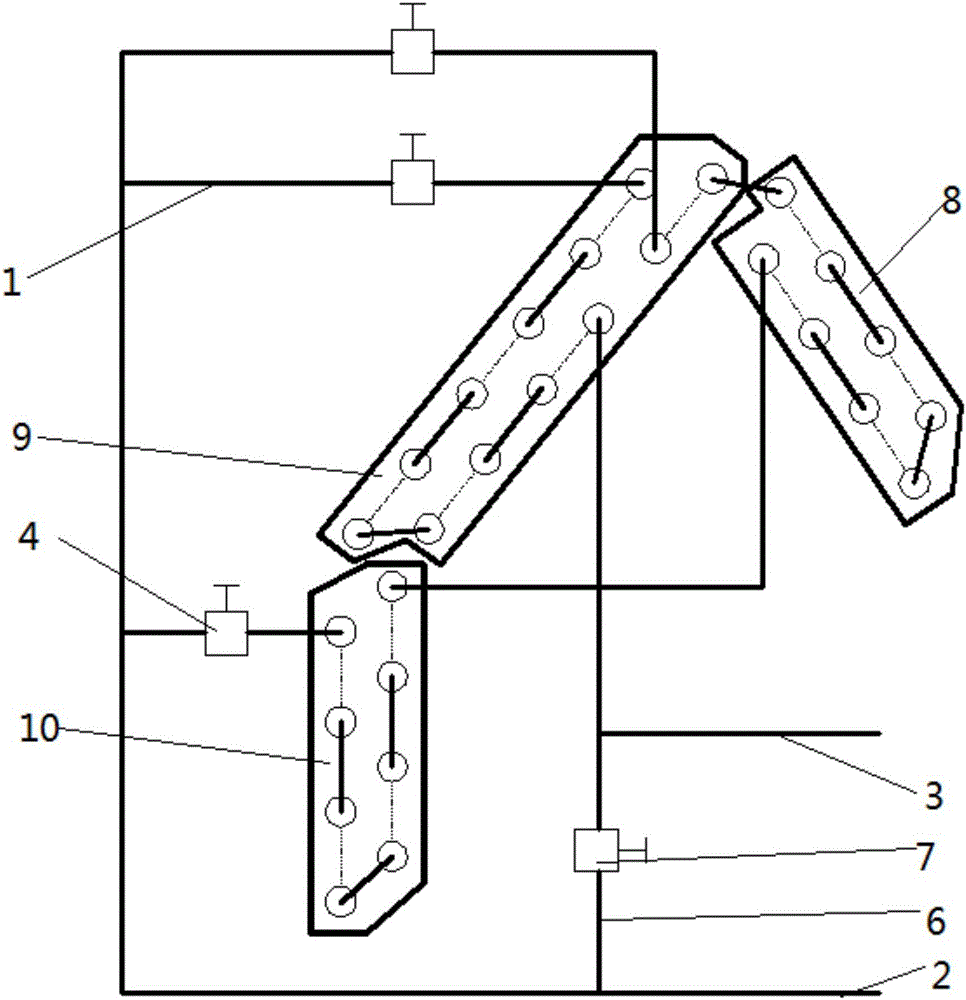 Heat exchanging device for natural wind air conditioner, control method of heat exchanging device for natural wind air conditioner and natural wind air conditioner