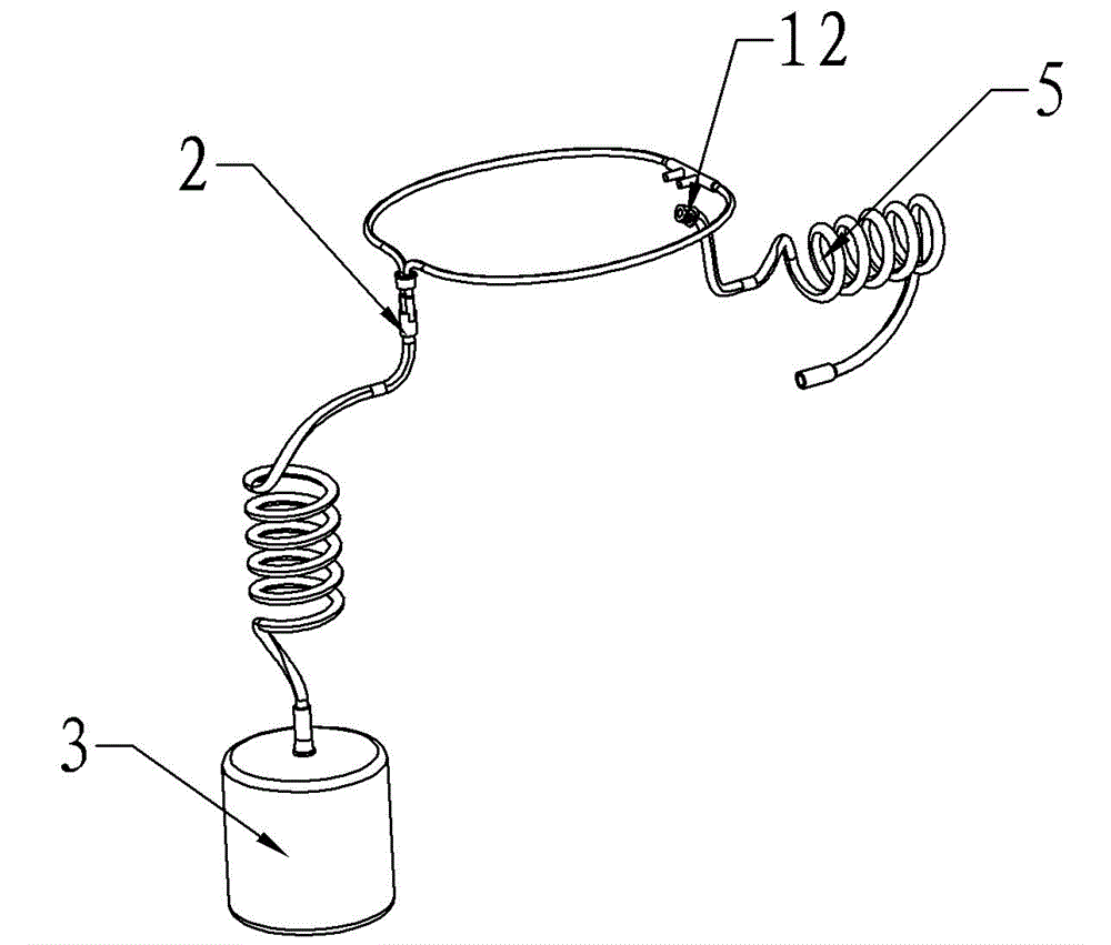 Automobile falling-into-water self-saving safety air bag