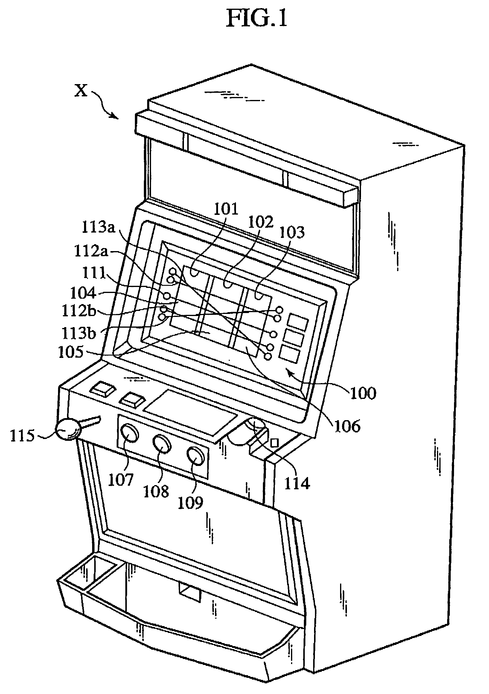 Gaming apparatus including a variable display, a backlight, a reflecting cover to directly illuminate game symbols, and a controller to control the varying of the variable display