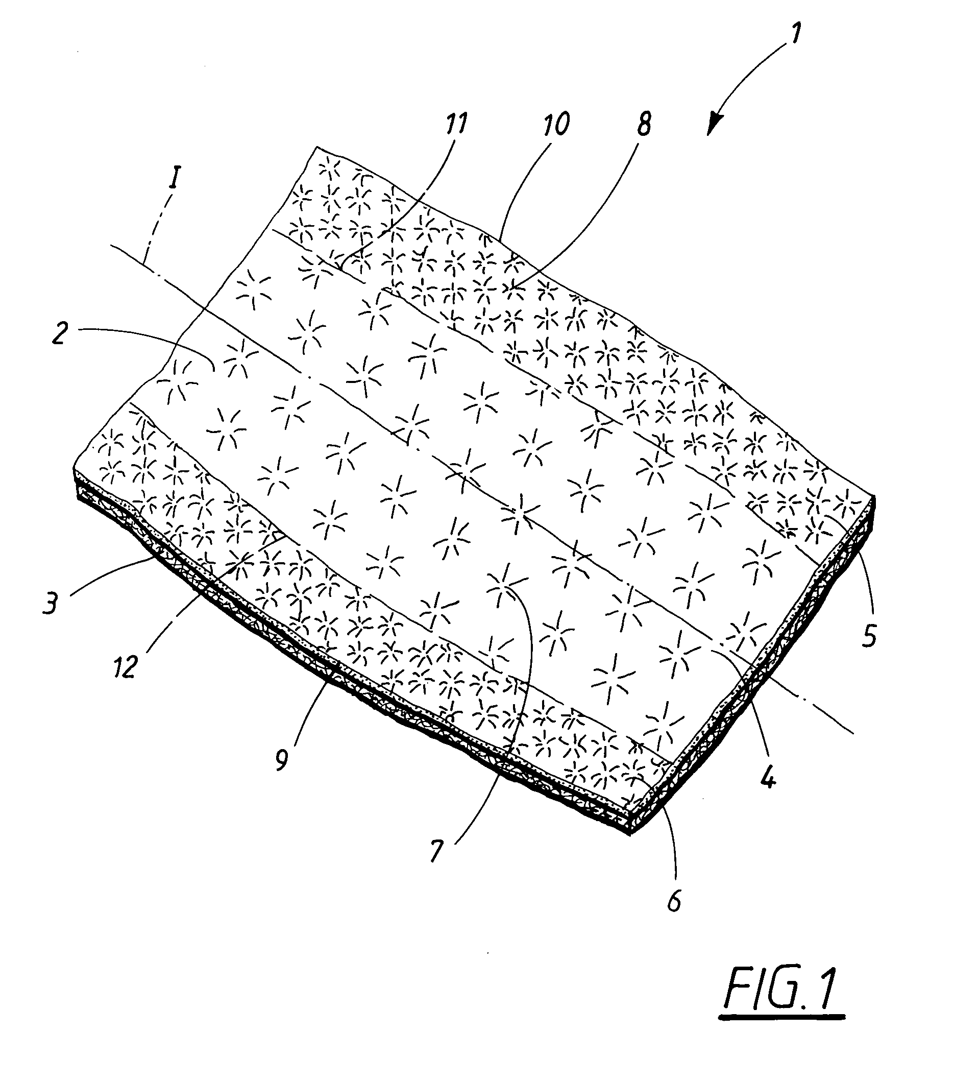 Material laminate for use as a covering sheet in an absorbent article