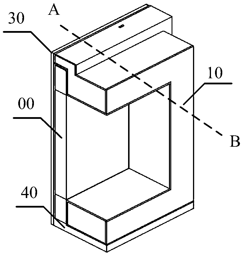 An installation structure for a flat panel detector