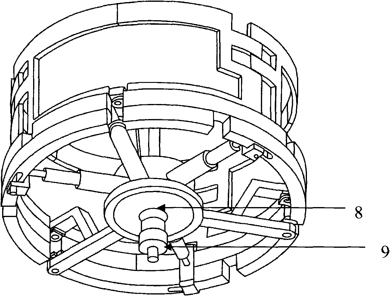 Wheel-tracked freely switching gear train device