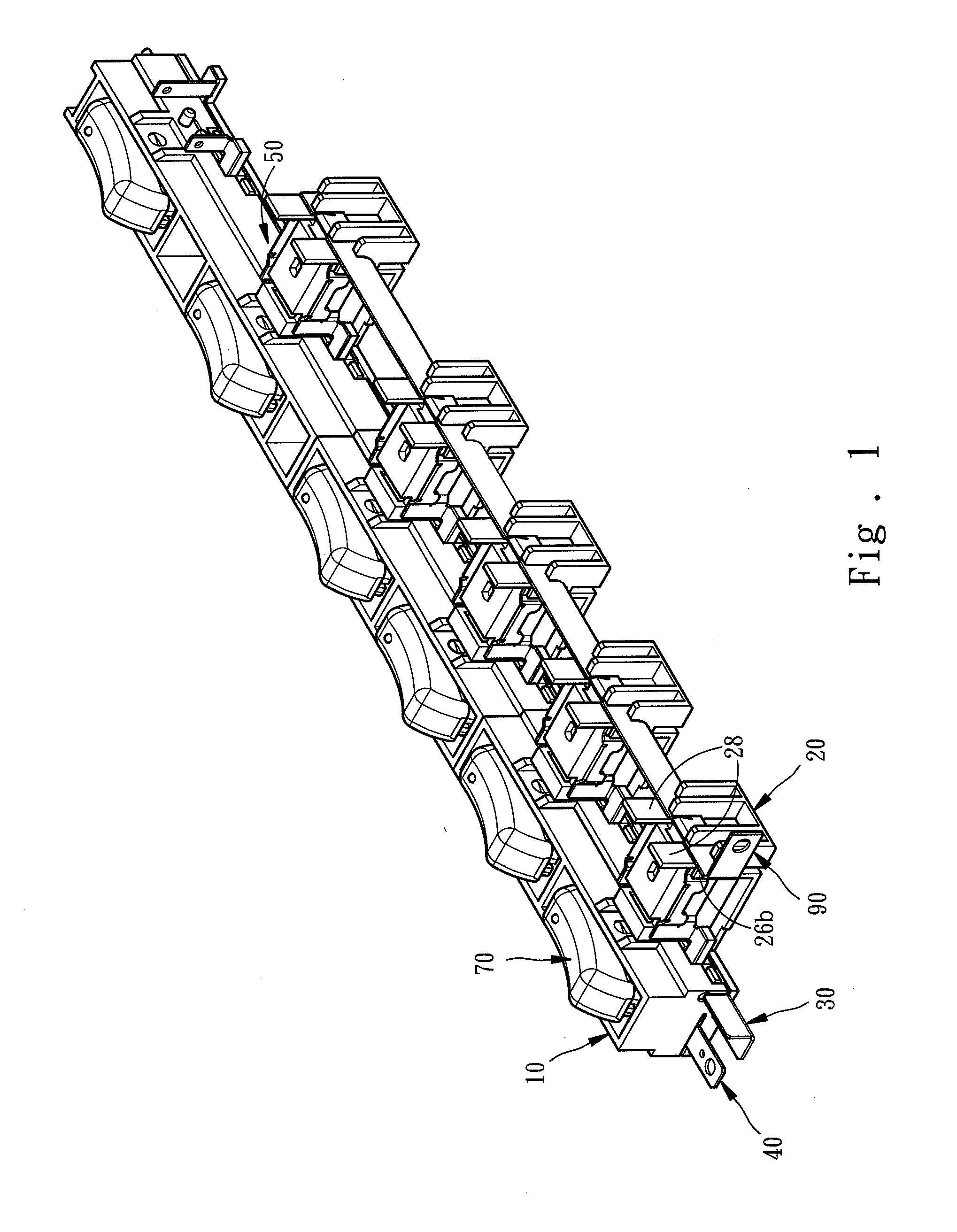 Assembly receptacle capable of separating