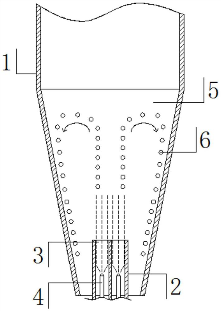 A full surge type granulation coating host