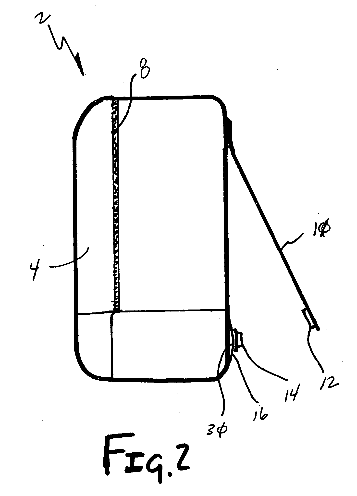 Carrying case with screen-protecting snap