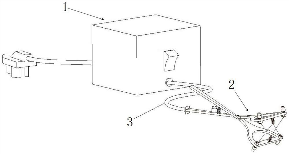 A wire insulation layer fuse device suitable for different wire diameters