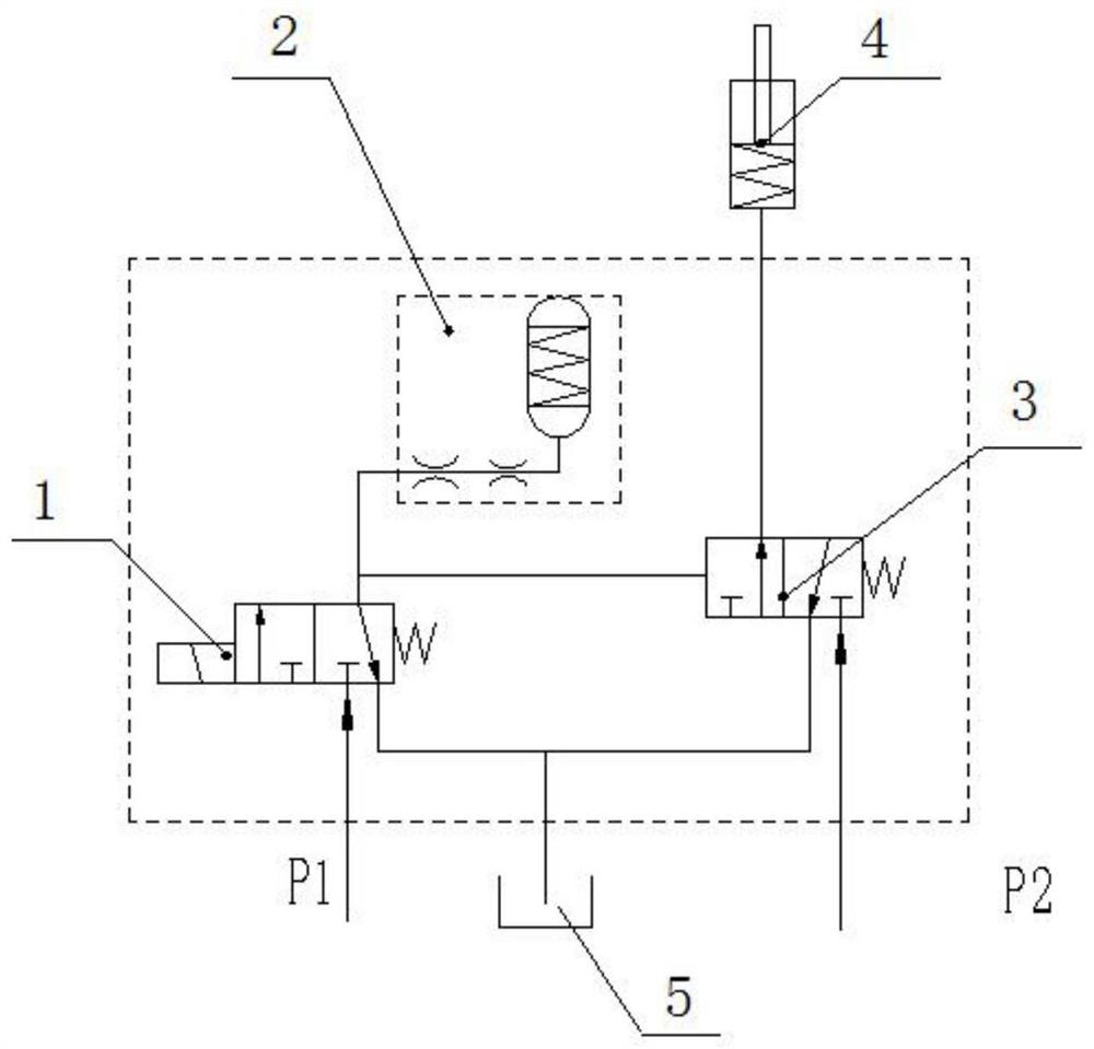 A solenoid valve pressure buffer device and pressure buffer method