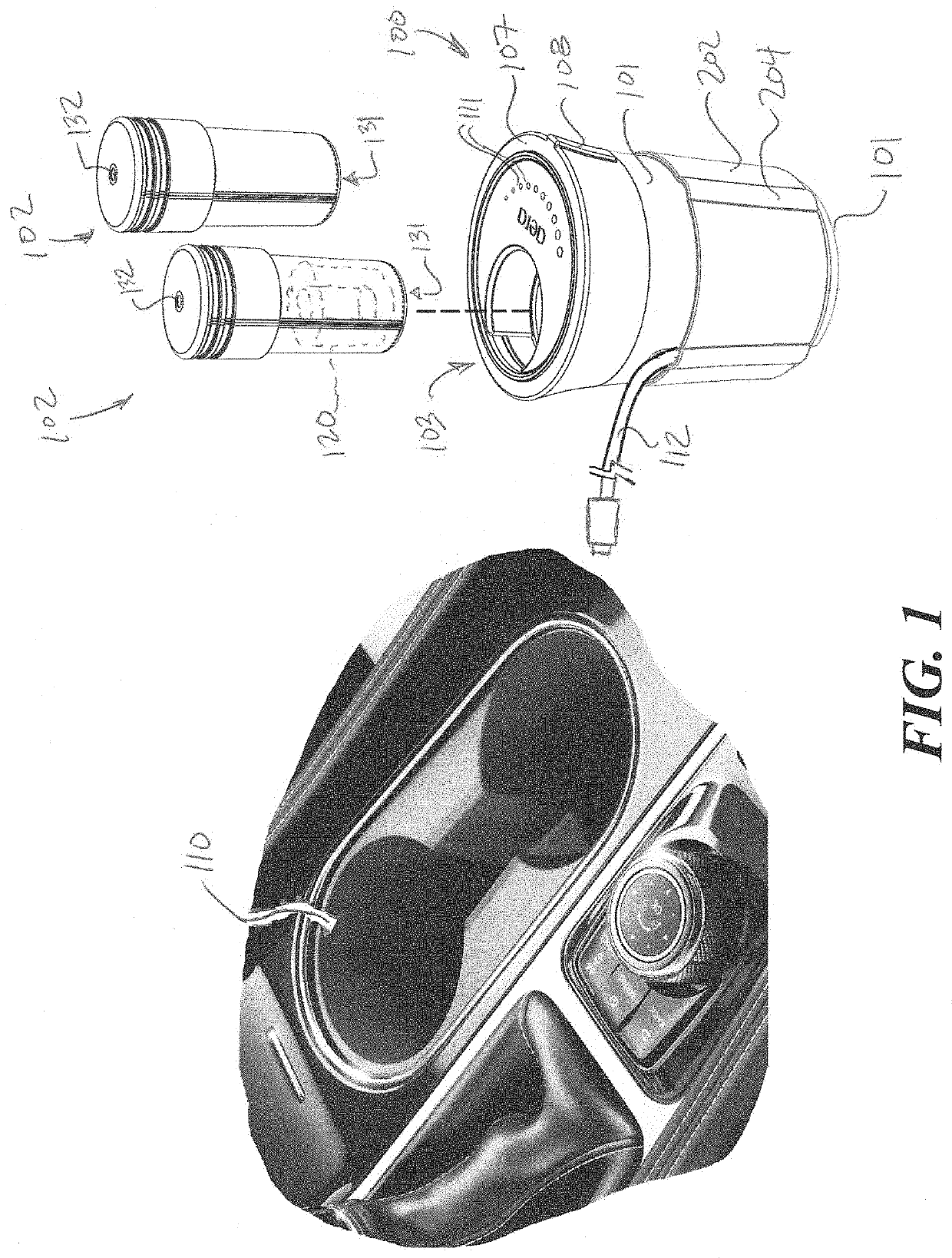 Air scenting appliance for a vehicle