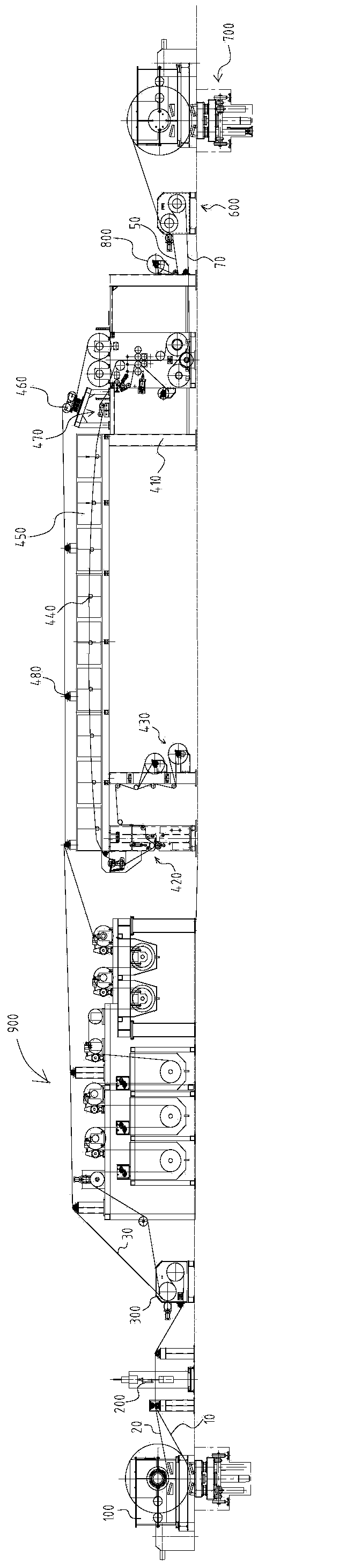 Multi-functional laminated iron production line