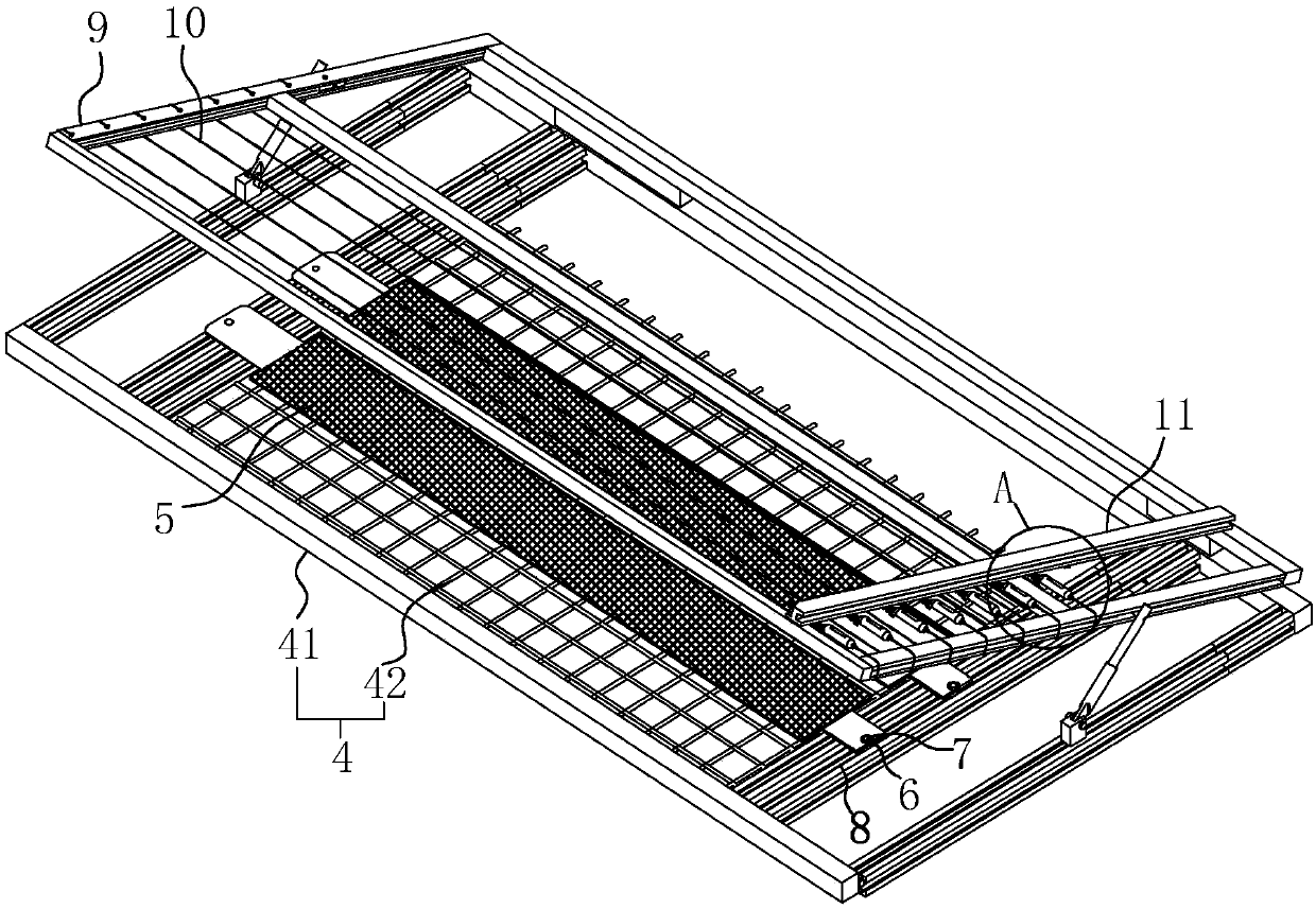 Carbon dioxide gas spraying device and positioning mechanism thereof