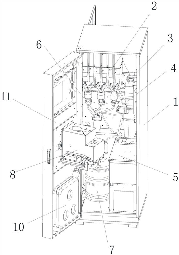 System for making iced coffee and iced juice, and method for making iced coffee