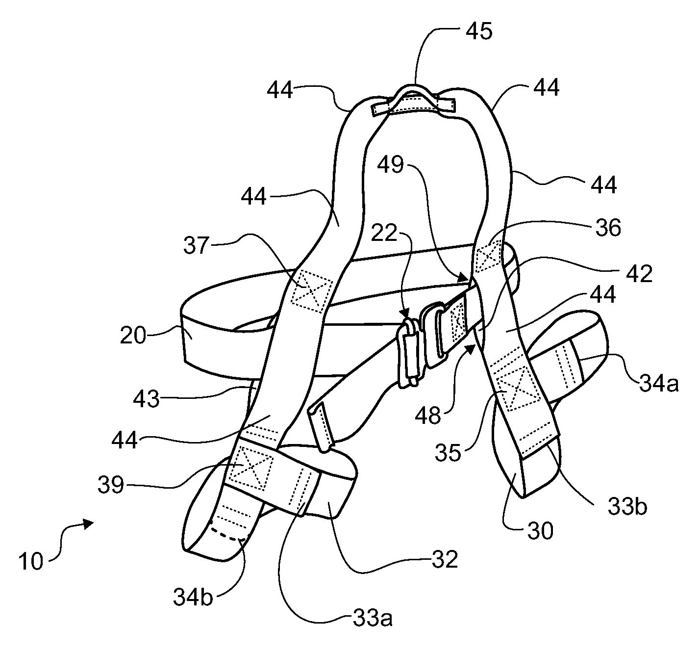 Floating Harness with Continuous Loop
