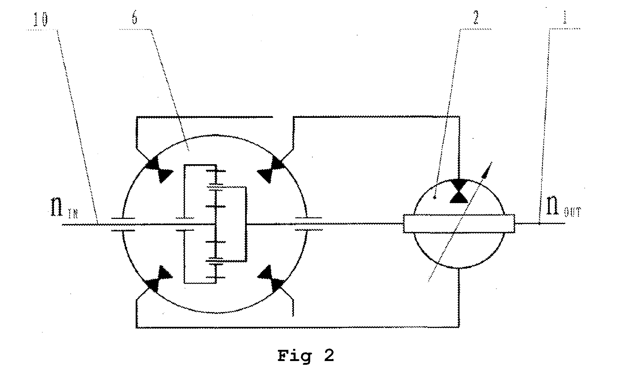 Continuously variable transmission for a hydraulic mechanism in hybrid cars with recovered power-split energy