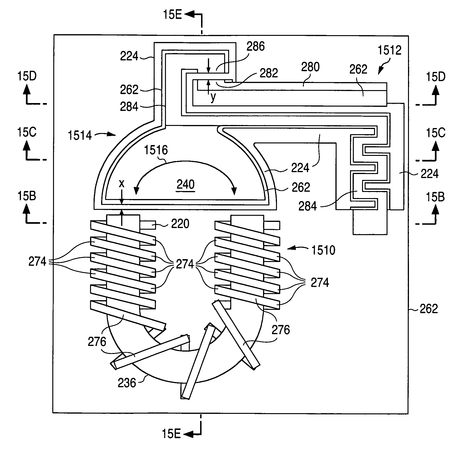 MEMS relay with a flux path that is decoupled from an electrical path through the switch and a suspension structure that is independent of the core structure and a method of forming the same