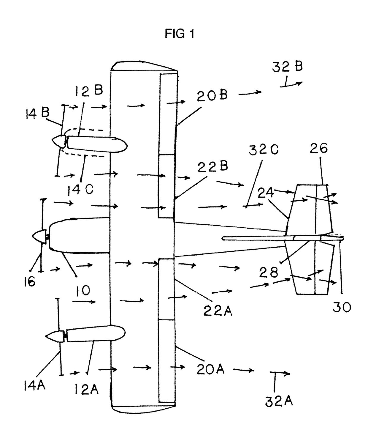 Full-segregated thrust hybrid propulsion for airplanes