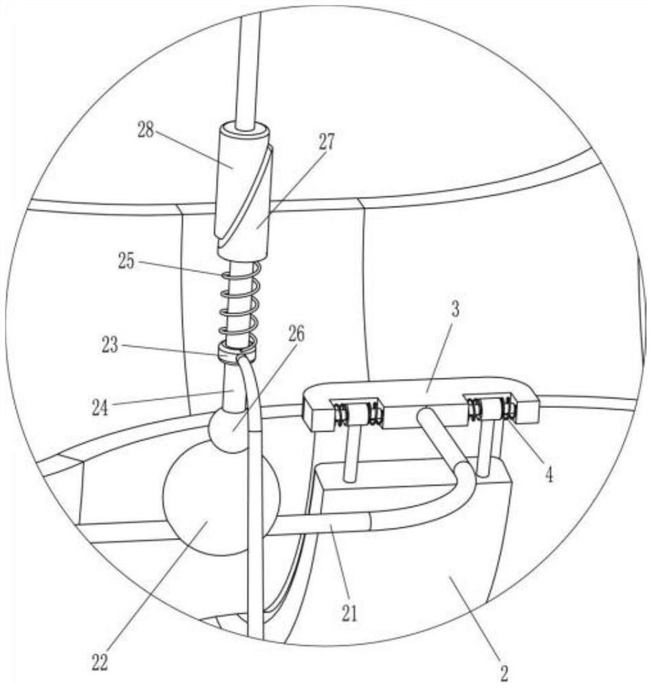 A device for brushing oil on the inner surface of a Roman column mold