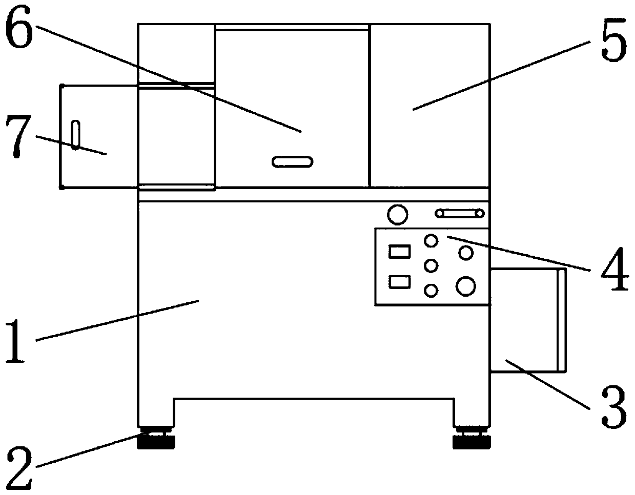 Efficient horizontal centrifugal grinding machine